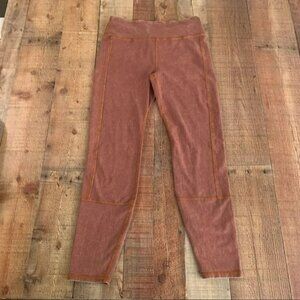 Free People Movement Women’s red marbled leggings medium
